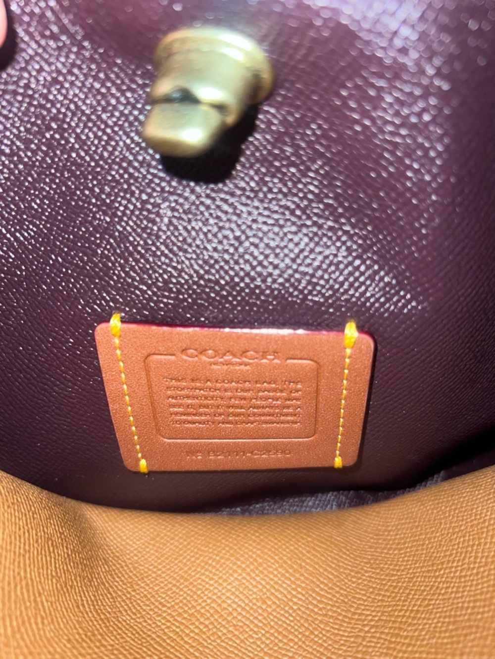 Coach Willow Shoulder Bag in Colorblock Pebble Leather - Picture 8 of 8